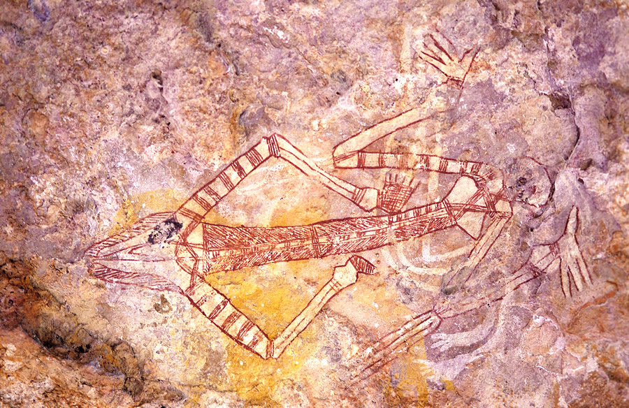 Le parc regorge de peintures rupestres des aborigènes