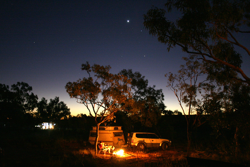Dormir en camping dans l'Outback australien
