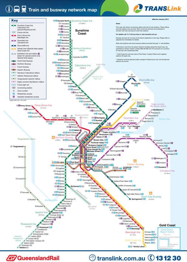 Carte Train et bus Translink ( télécharger les cartes au format pdf - lien ci dessous)