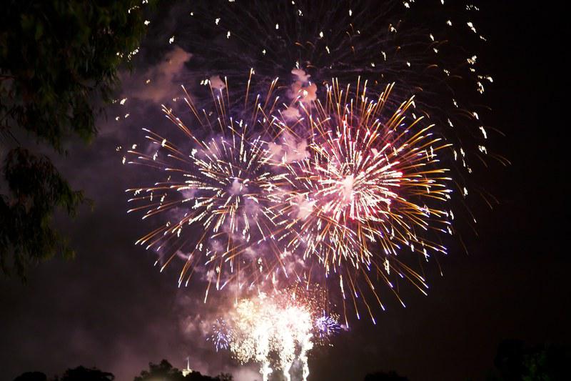 Feu d'artifice à Melbourne