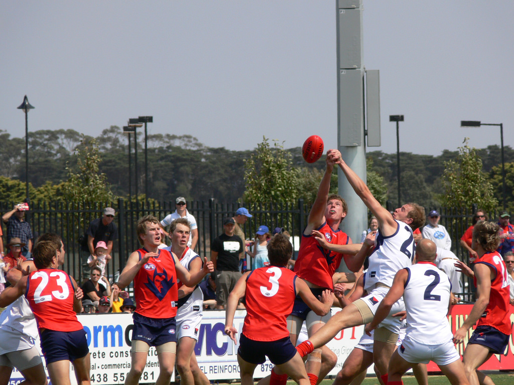 Match de footy à Melbourne