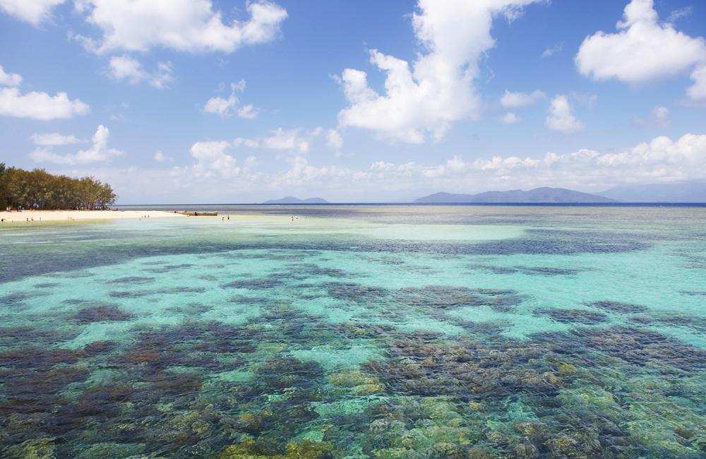 Green Island, aux portes de Cairns, un peu envahie par les touristes