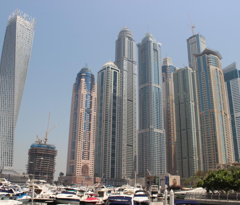 Les yachts de la marina de Dubaï... Un peu le St Trop' du coin