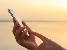 Un téléphone portable en Australie