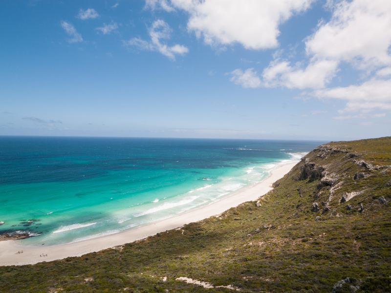 Les longues plages de Margaret River, Western Australia, 