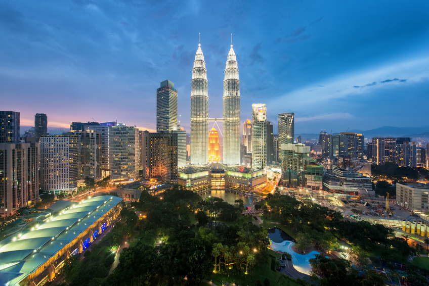 Kuala Lumpur skyline et les tours Petronas