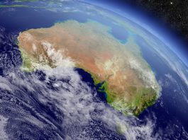 Australie vue de satellite