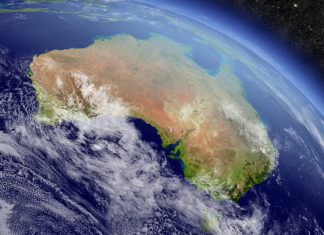 Australie vue de satellite