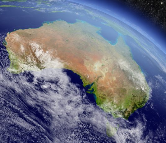 Australie vue de satellite