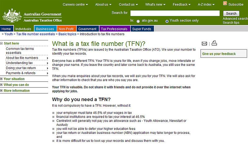 Le Tax File Number