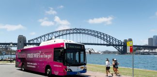 Bus Sydney free wifi