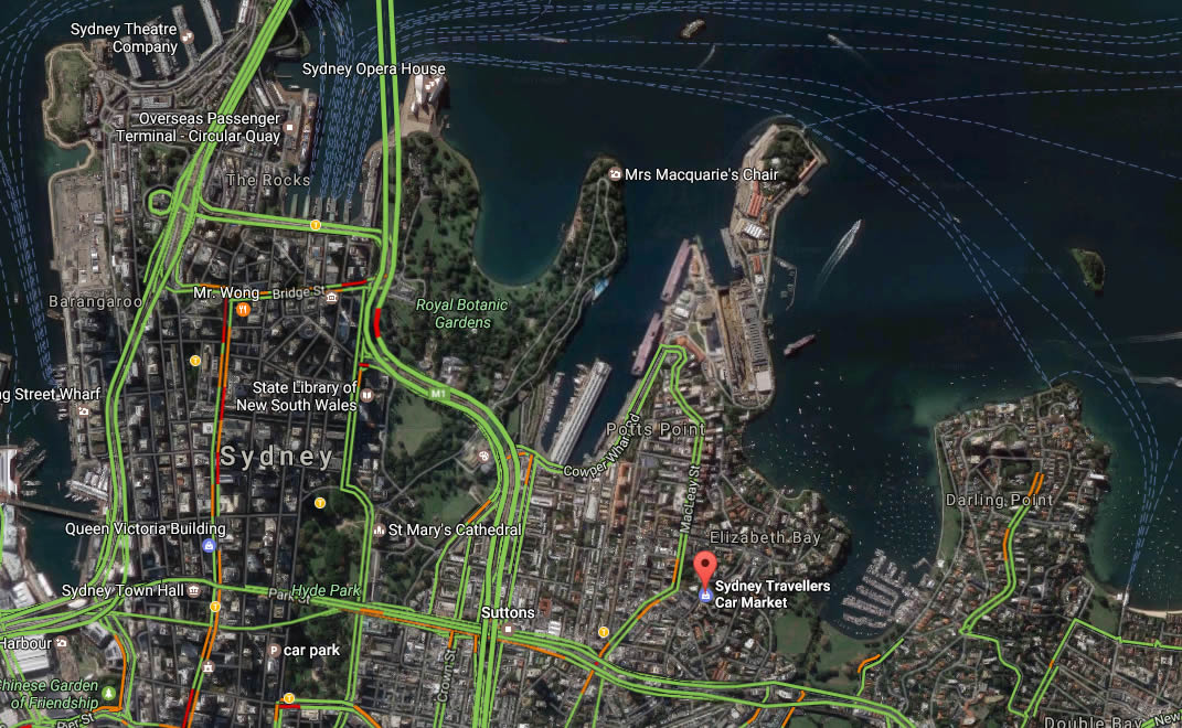 carte sydney travellers car market